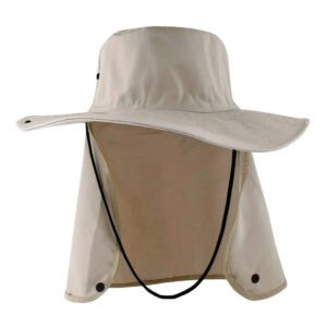 chapéu de Tecido com saia de proteção